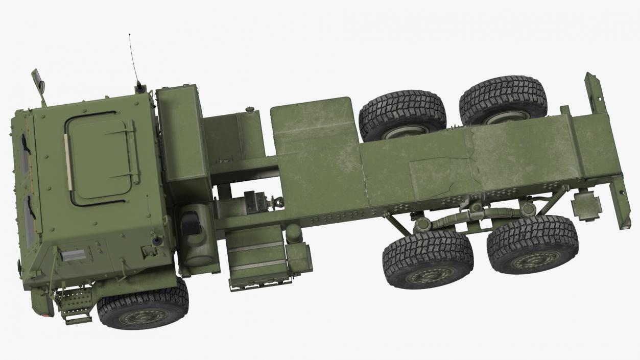 3D FMTV 5 Ton 6x6 Tactical Truck Chassis Green model