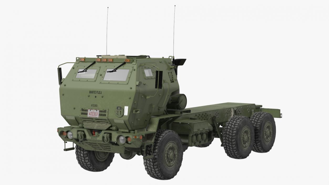 3D FMTV 5 Ton 6x6 Tactical Truck Chassis Green model