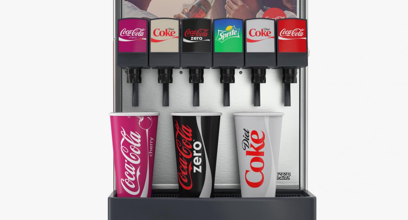 3D Soda Drink Machine model