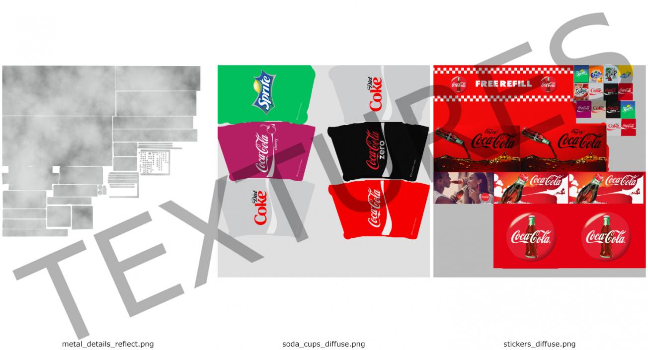 3D Soda Drink Machine model