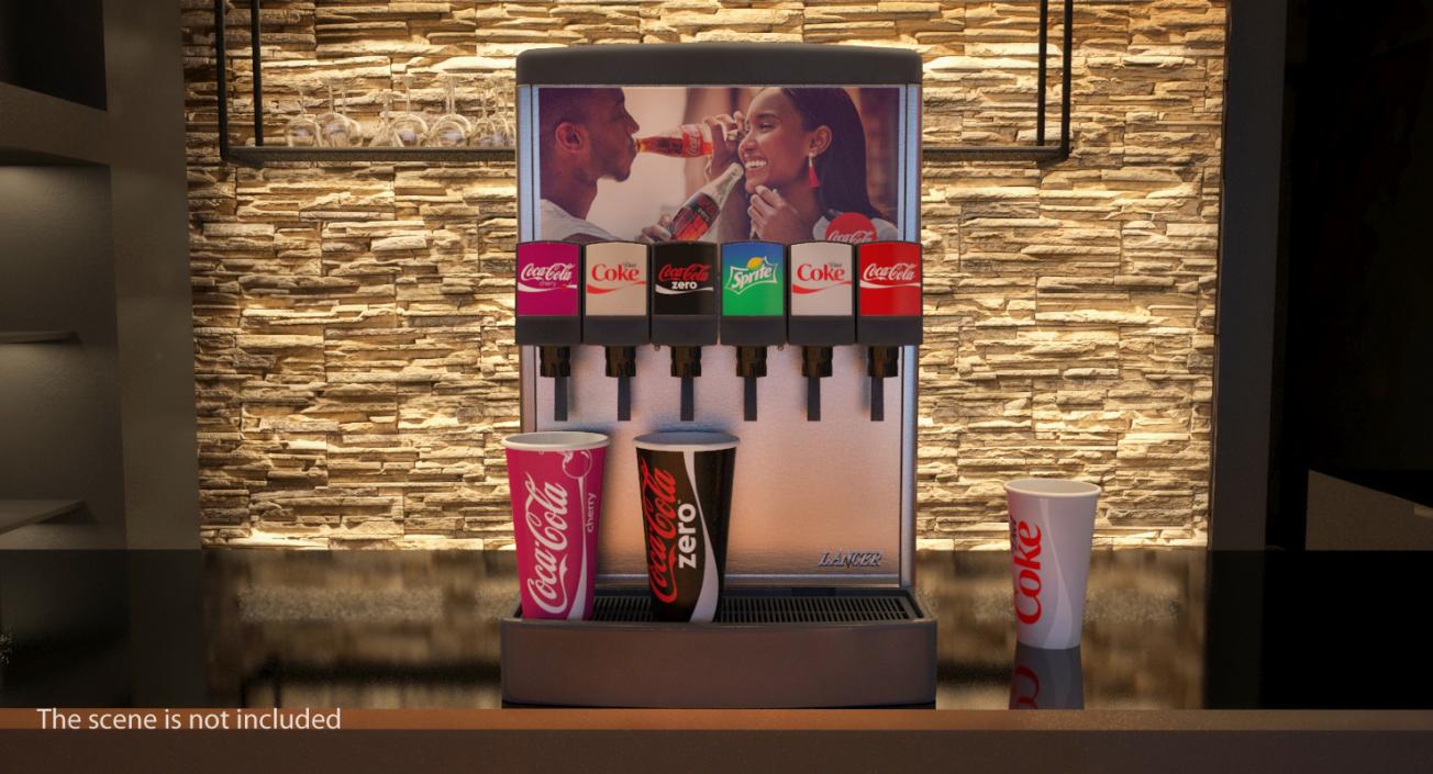 3D Soda Drink Machine model