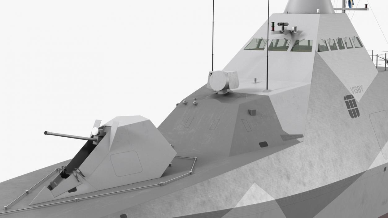 3D model Visby Class Corvette