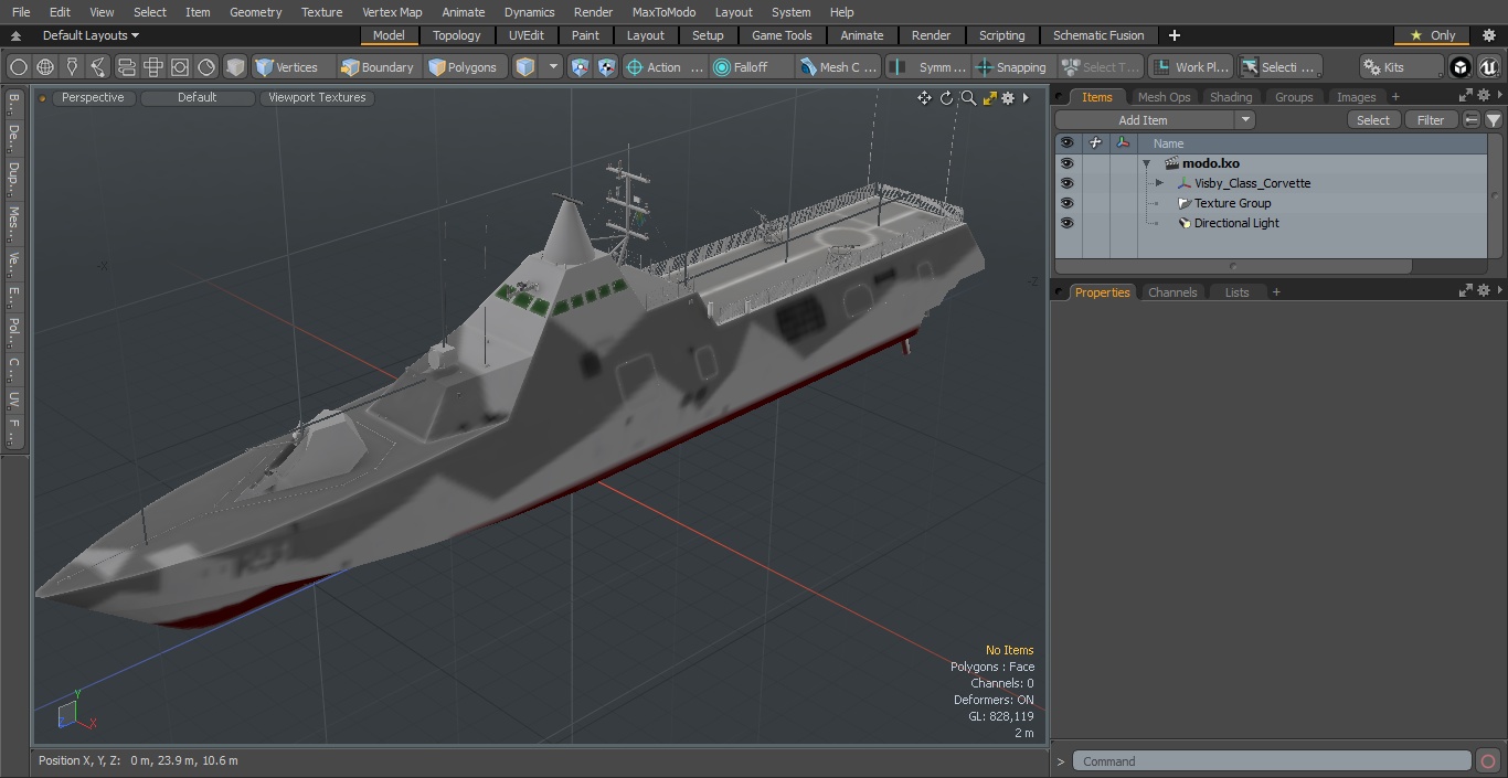 3D model Visby Class Corvette