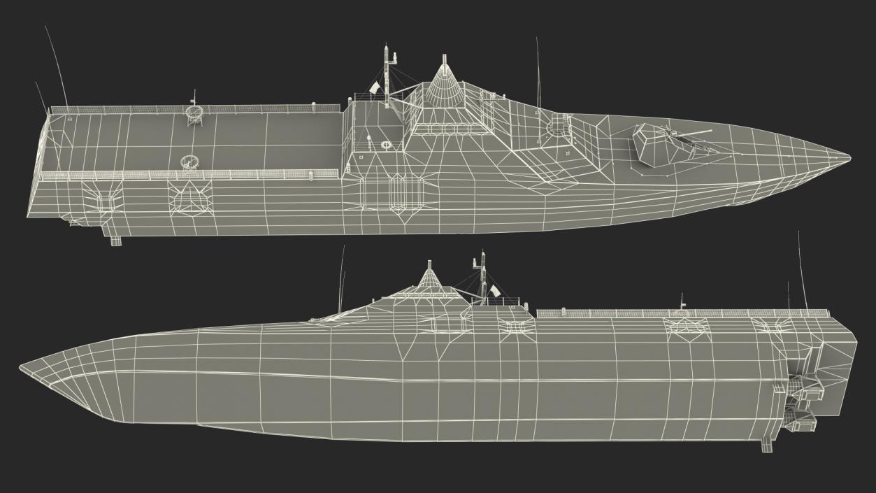 3D model Visby Class Corvette