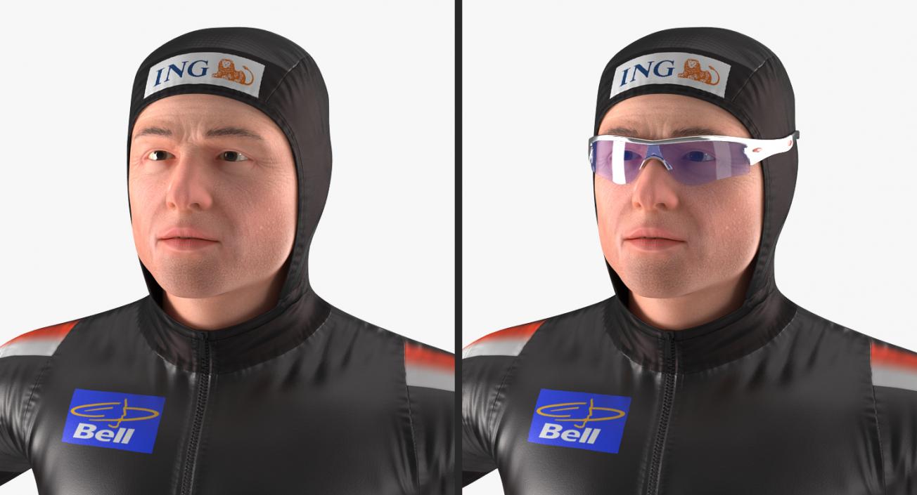 Rigged Sport Characters Collection 3D model