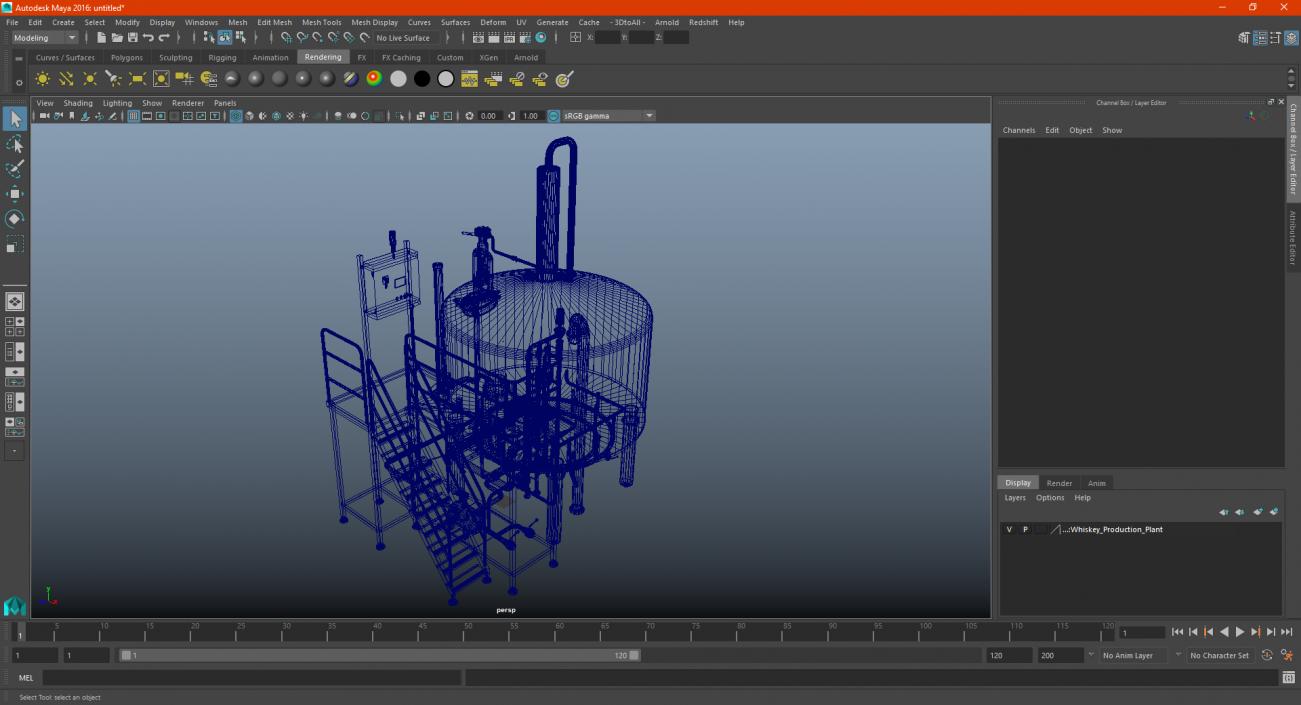 Whiskey Production Plant 3D model