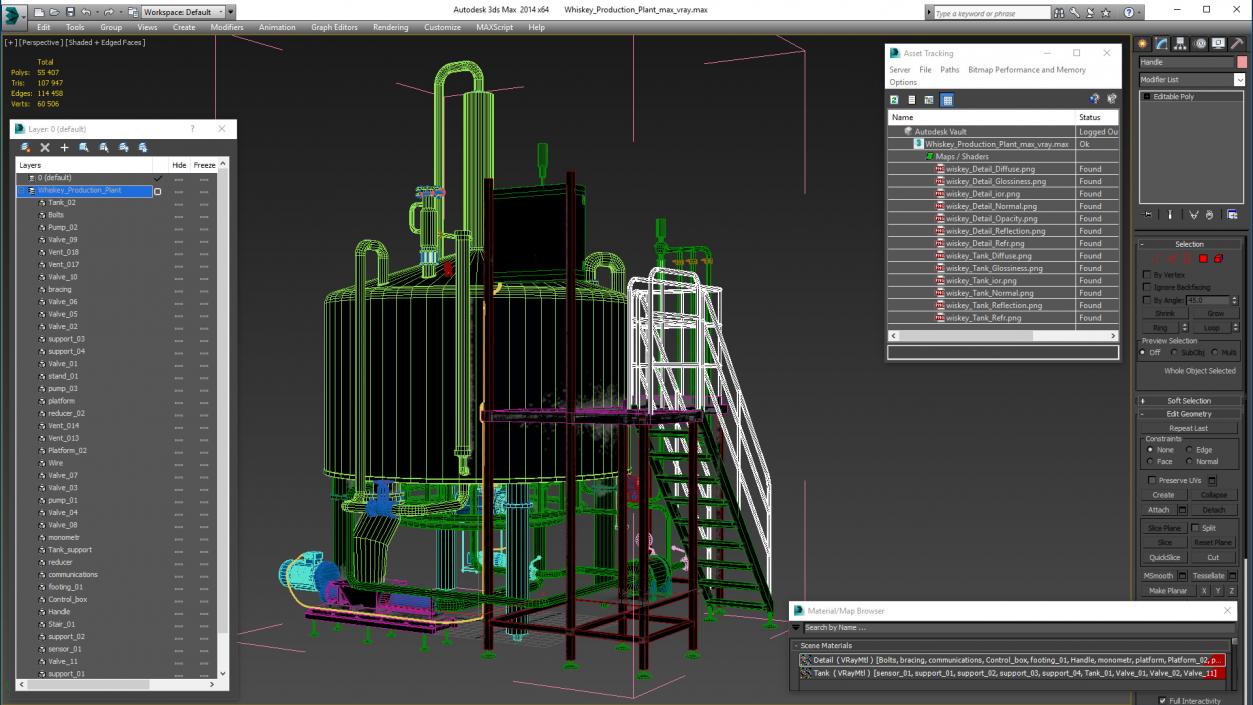 Whiskey Production Plant 3D model