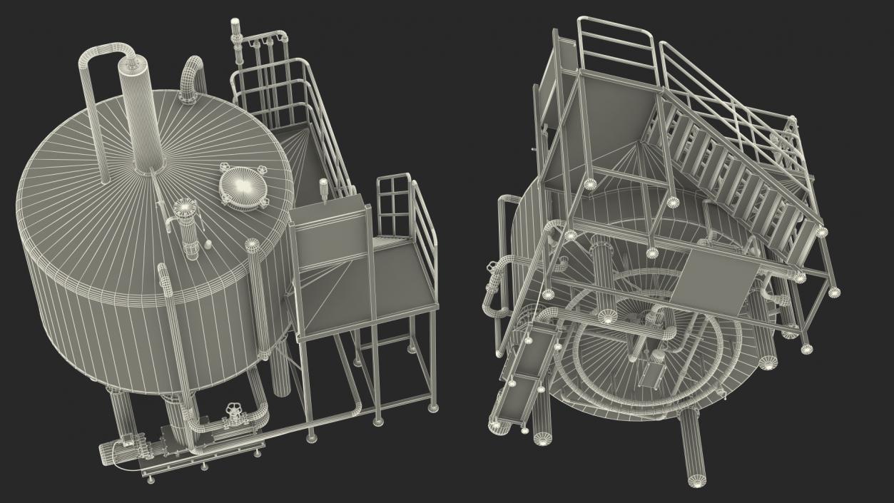 Whiskey Production Plant 3D model