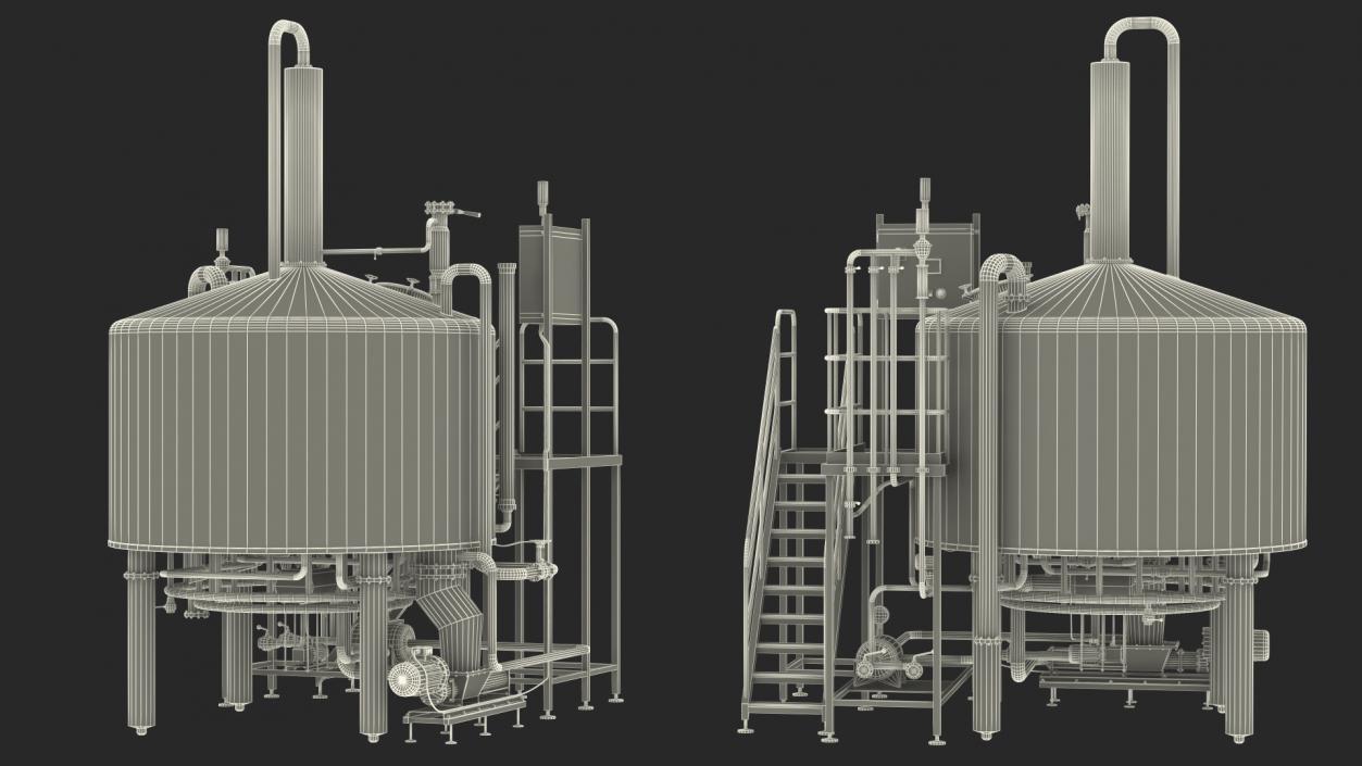 Whiskey Production Plant 3D model