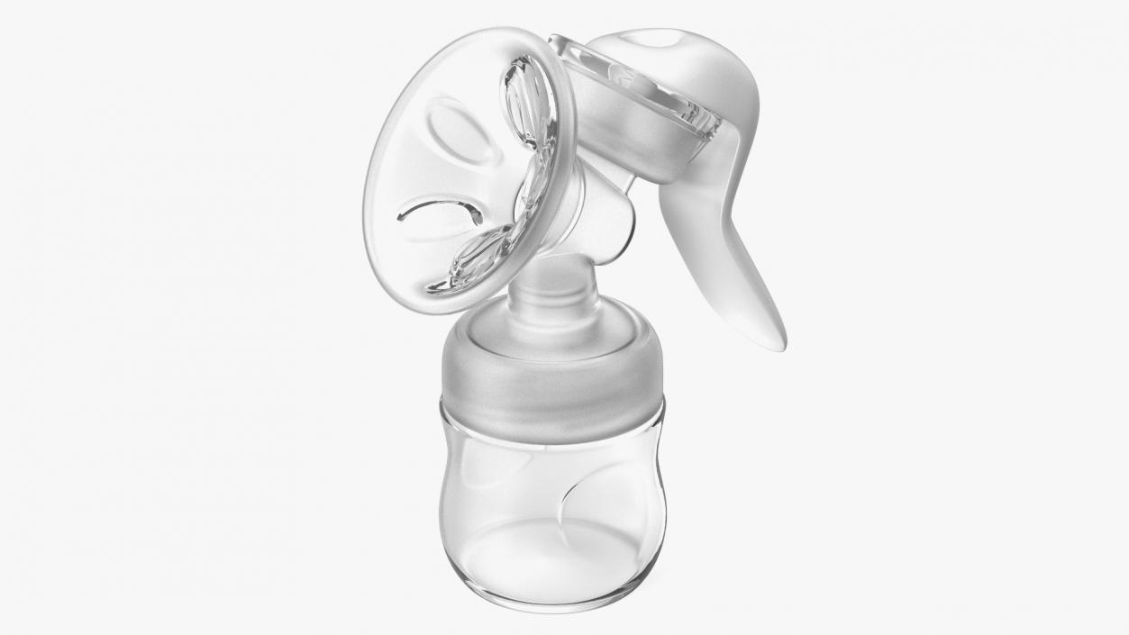 3D Manual Breast Pump model