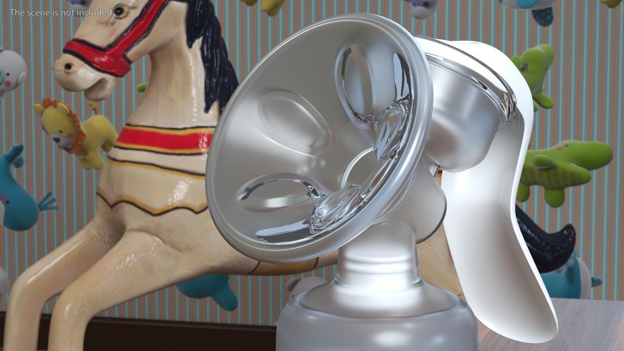 3D Manual Breast Pump model