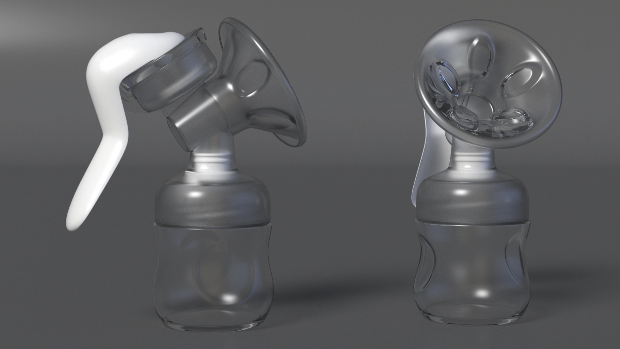 3D Manual Breast Pump model