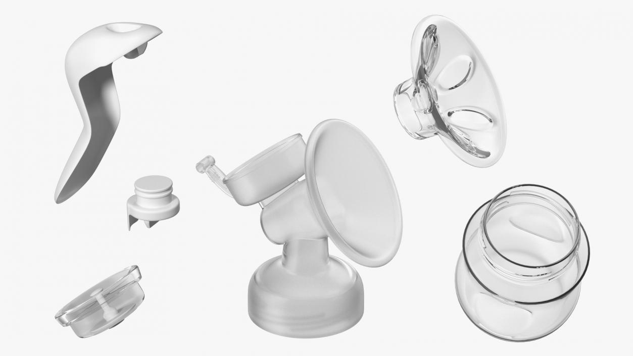 3D Manual Breast Pump model