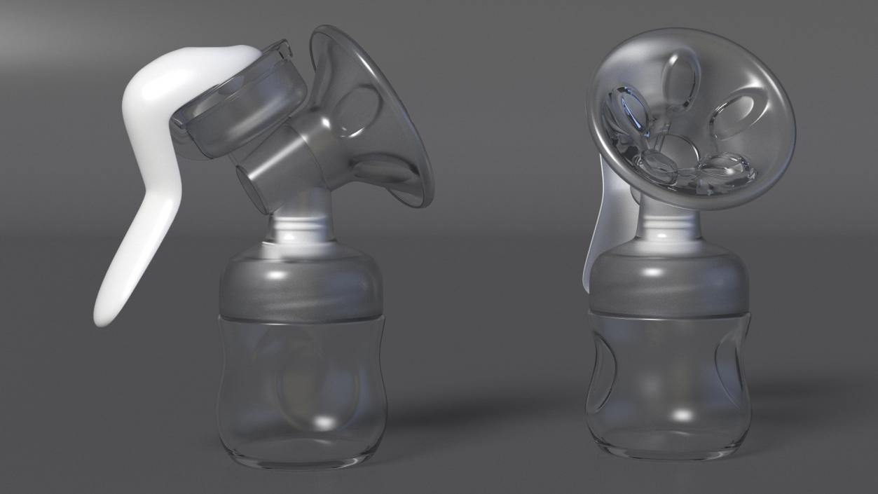 3D Manual Breast Pump model