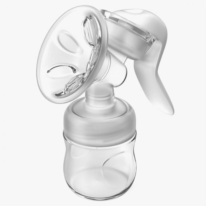 3D Manual Breast Pump model