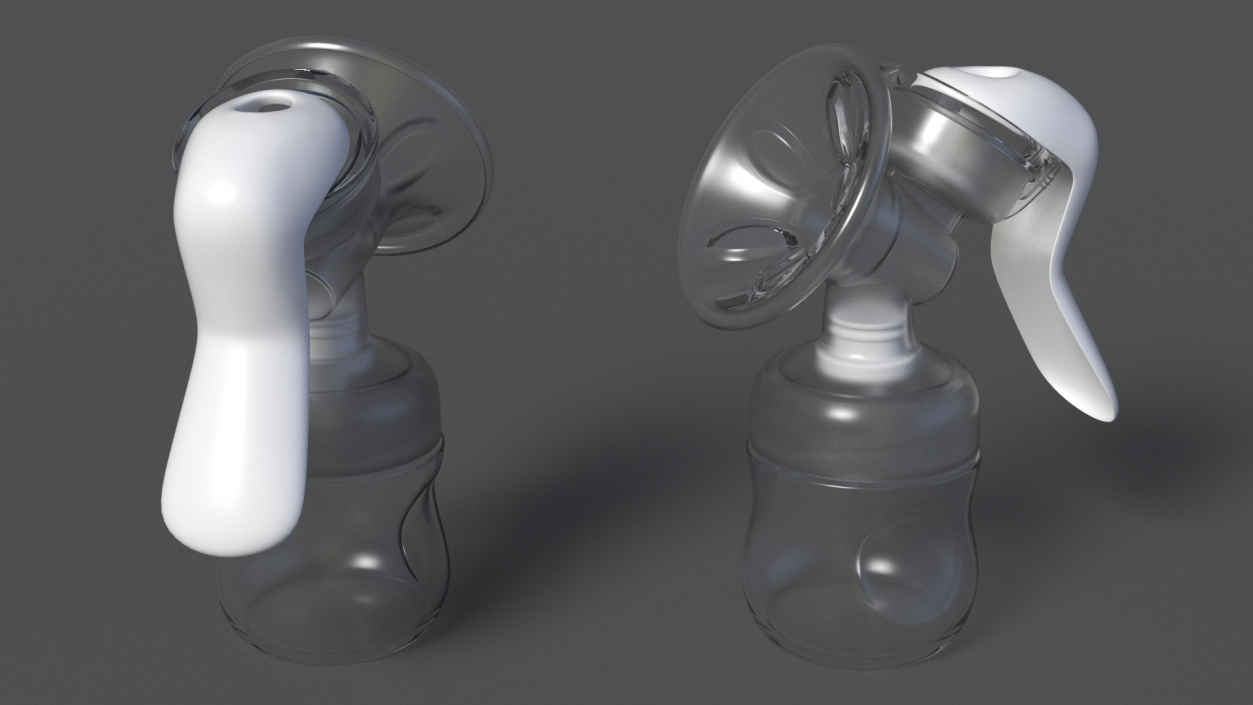 3D Manual Breast Pump model