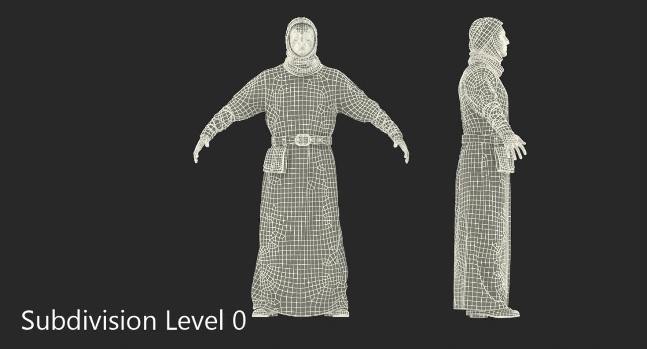 Medieval Man Rigged 3D model