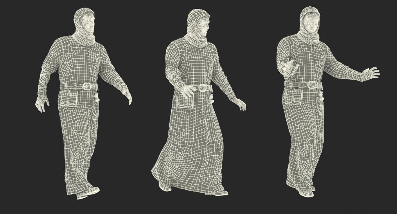 Medieval Man Rigged 3D model