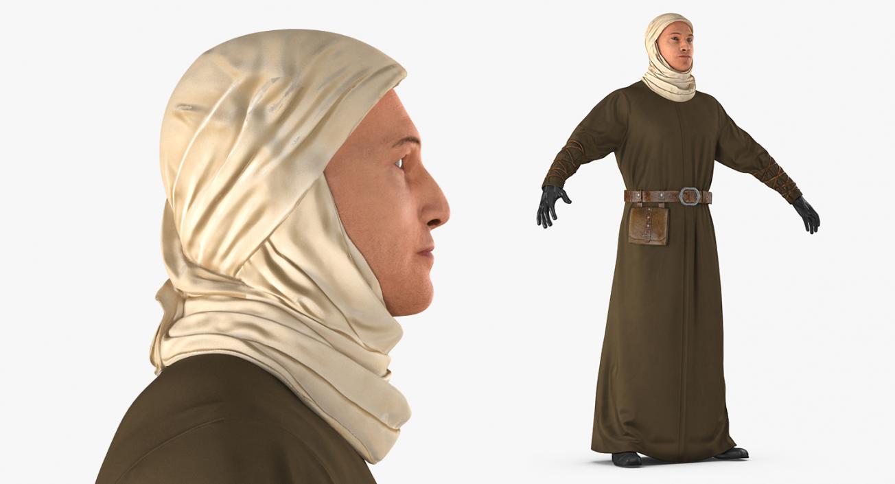 Medieval Man Rigged 3D model