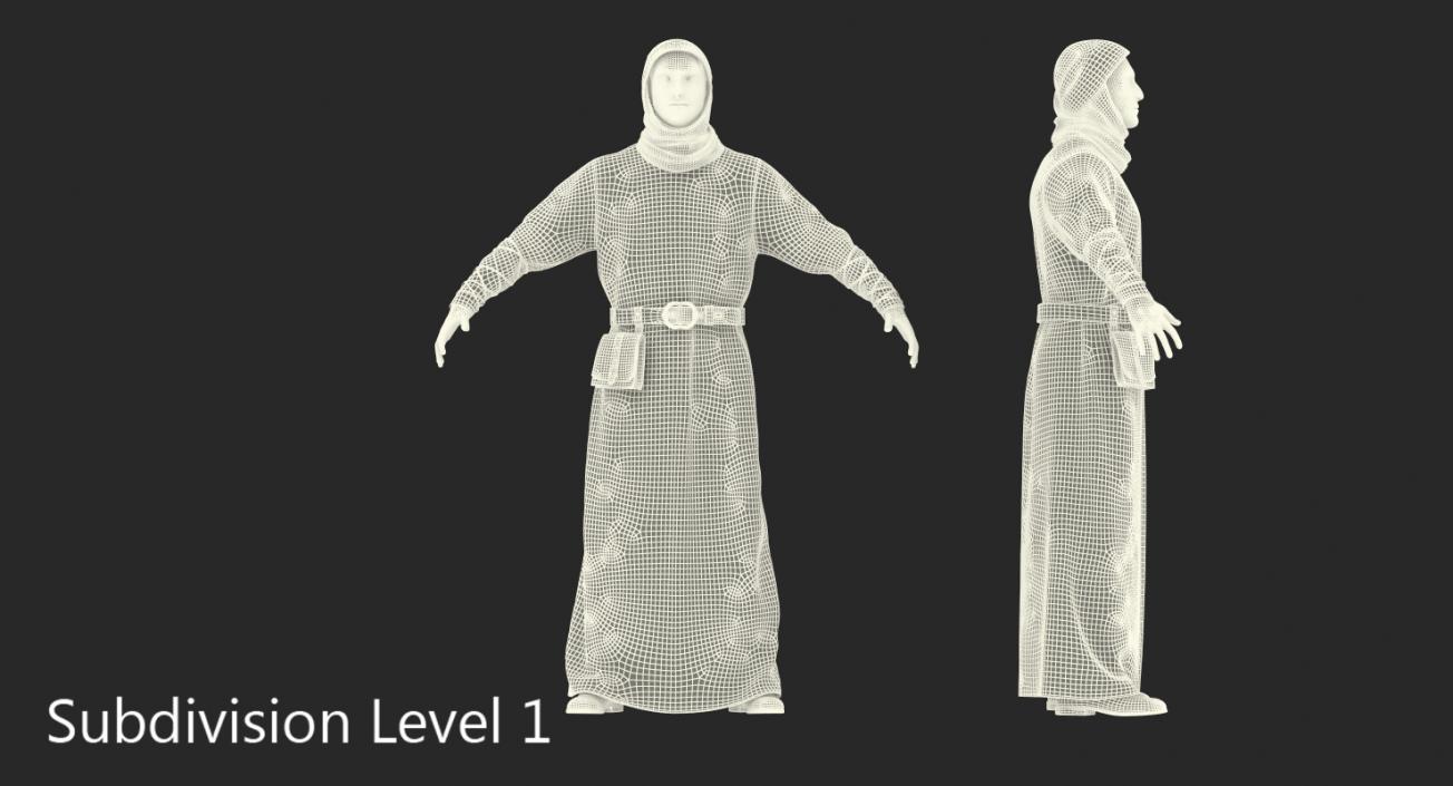 Medieval Man Rigged 3D model