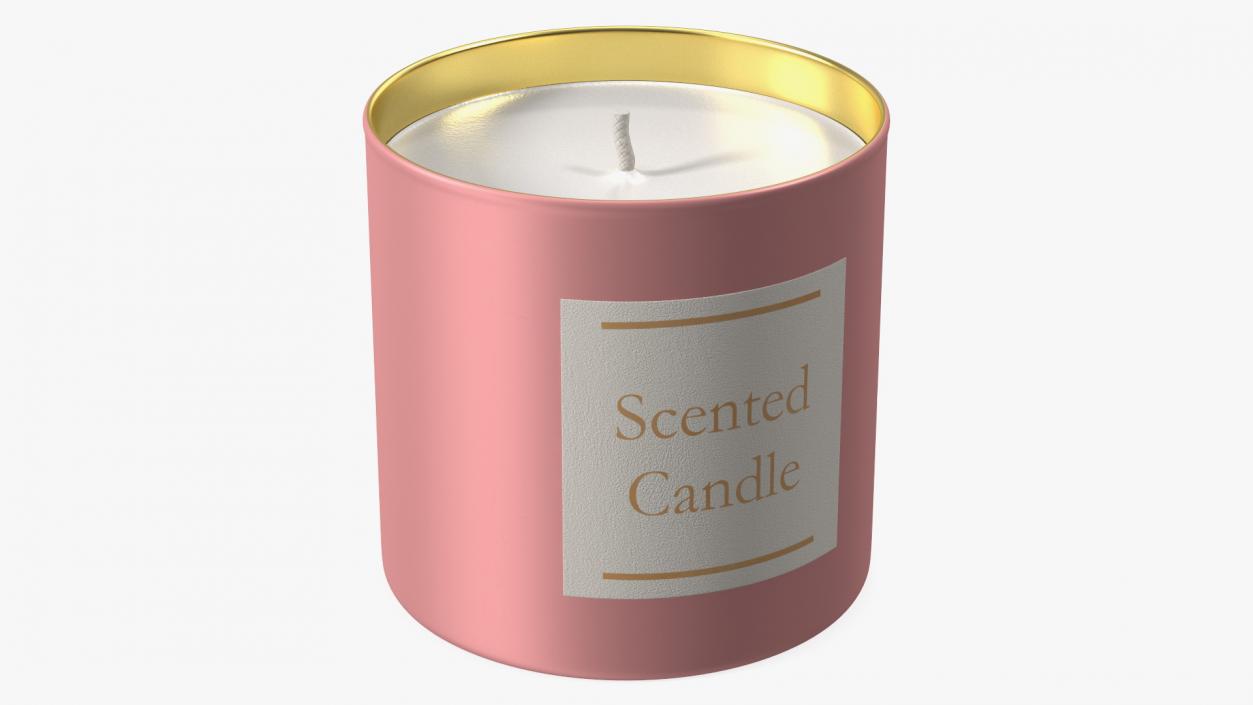 Scented Candle Pink 3D model