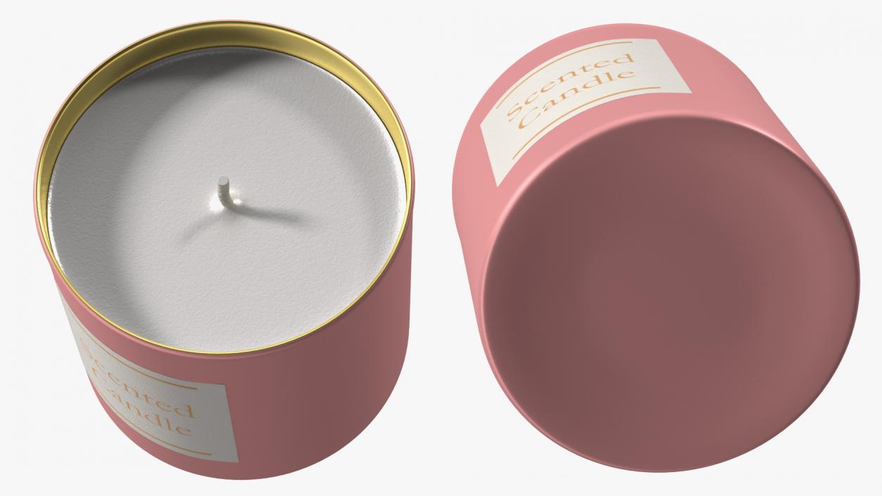 Scented Candle Pink 3D model