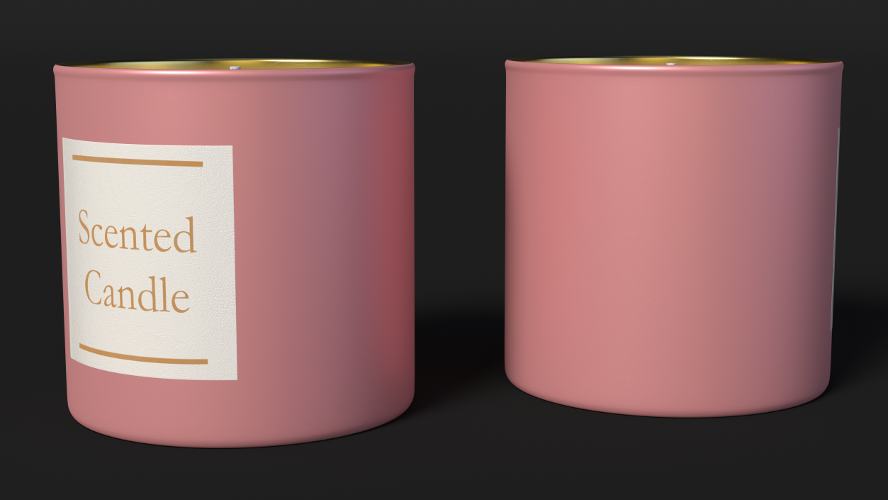 Scented Candle Pink 3D model