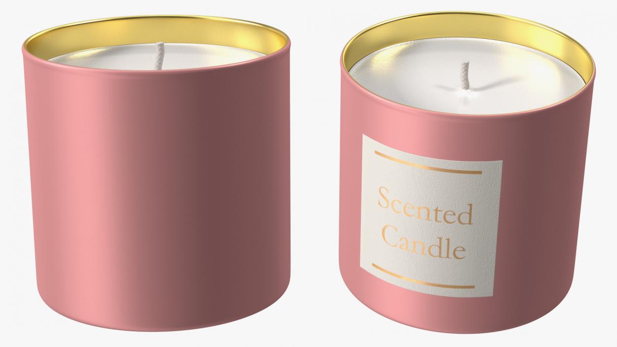 Scented Candle Pink 3D model