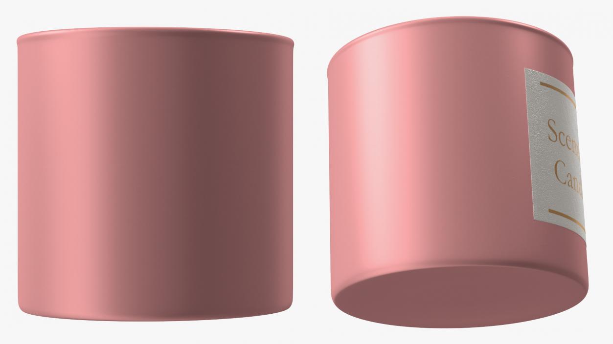 Scented Candle Pink 3D model