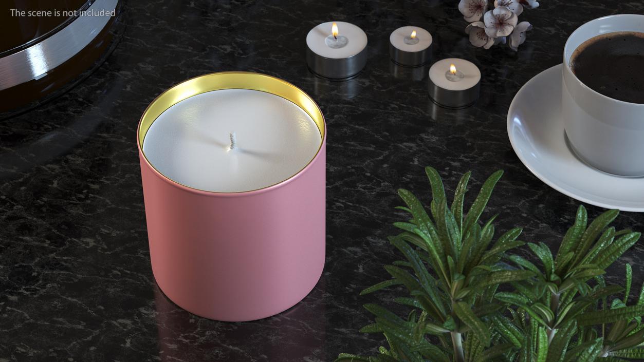 Scented Candle Pink 3D model