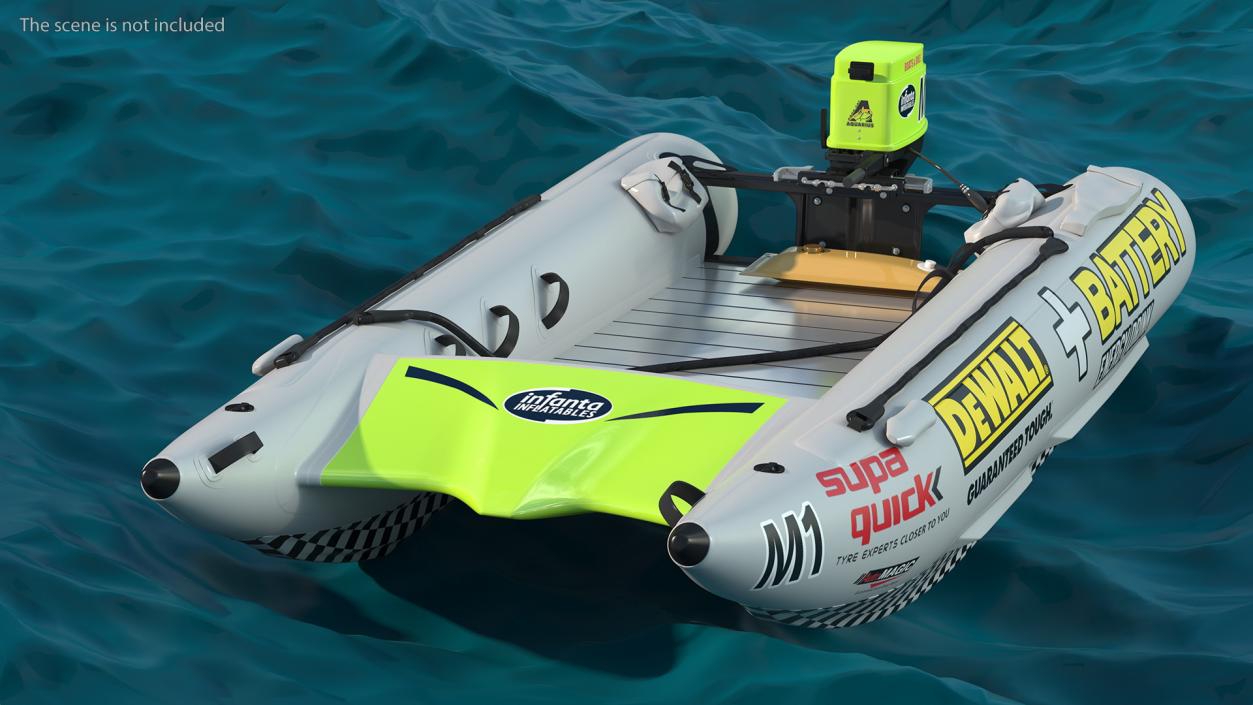 3D Racing Boat Gemini Zapcat F1 with Engine Grey(1) model