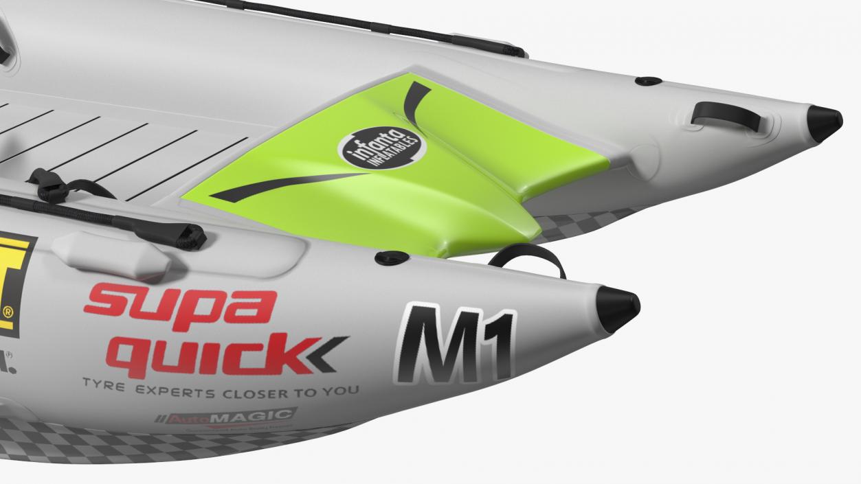 3D Racing Boat Gemini Zapcat F1 with Engine Grey(1) model