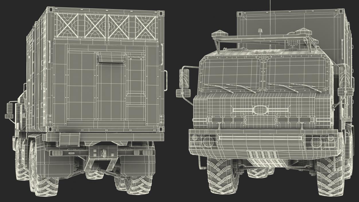 Command and Control Vehicle 50K6 Vityaz Camo 3D model