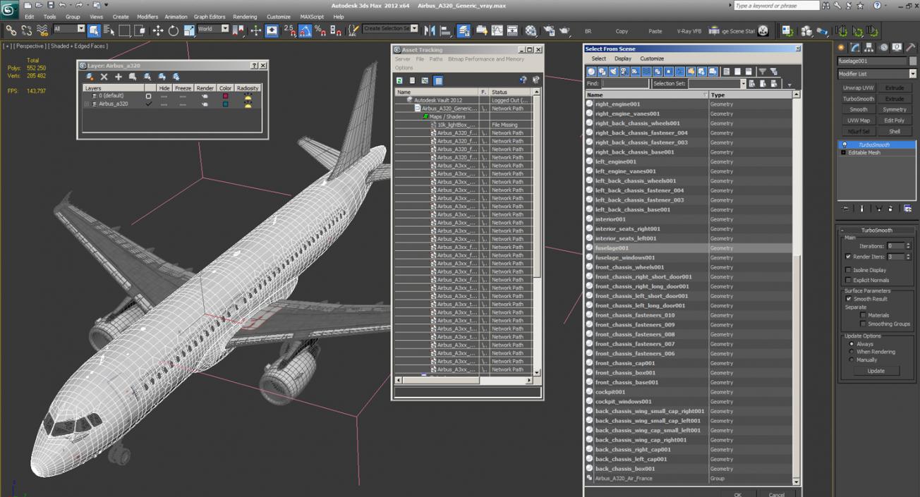 Airbus A320 Generic 3D model