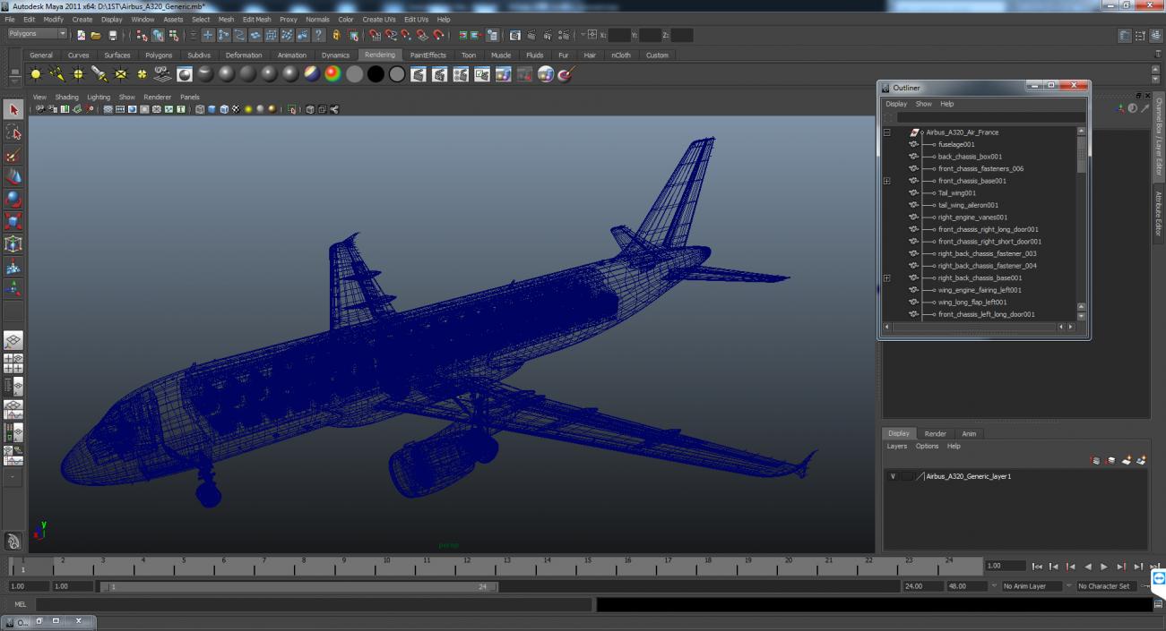 Airbus A320 Generic 3D model