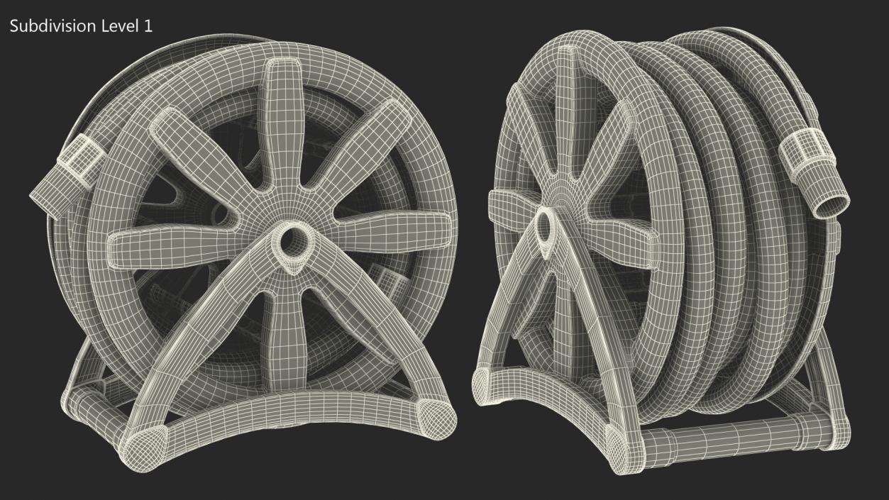 3D Floating Hose Reel model