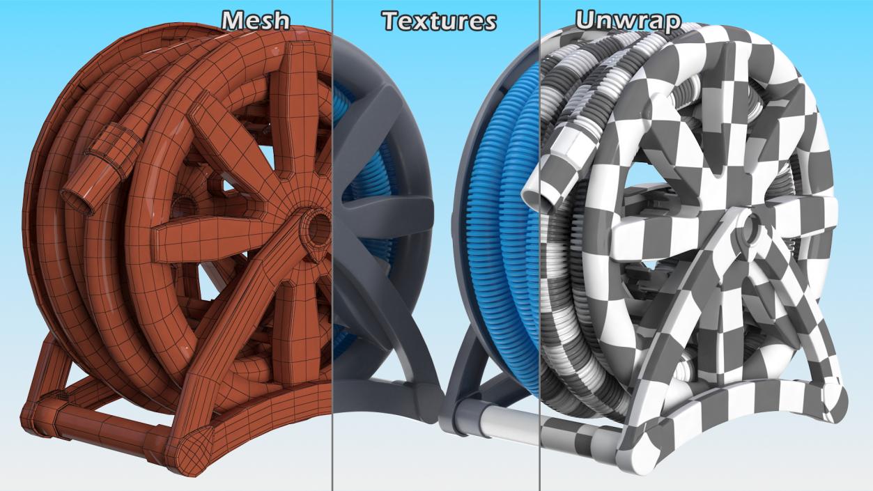 3D Floating Hose Reel model