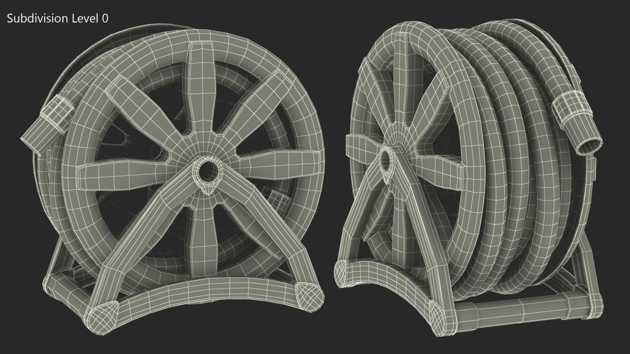 3D Floating Hose Reel model