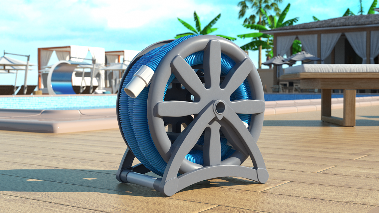 3D Floating Hose Reel model