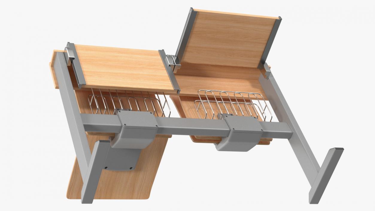 3D model University Seating System For Two Places