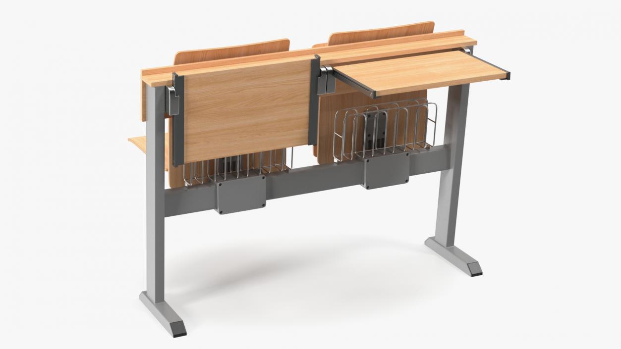 3D model University Seating System For Two Places