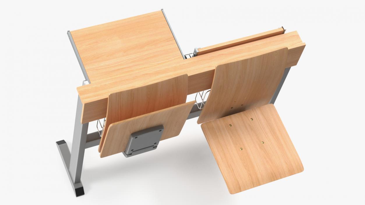 3D model University Seating System For Two Places