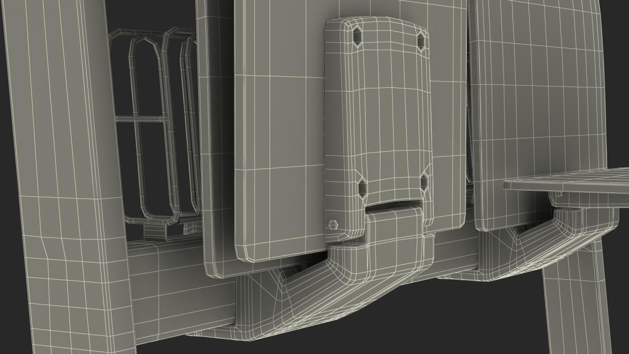 3D model University Seating System For Two Places