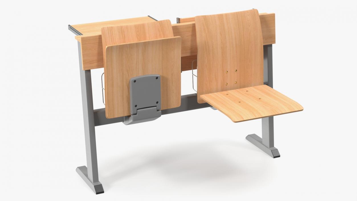 3D model University Seating System For Two Places