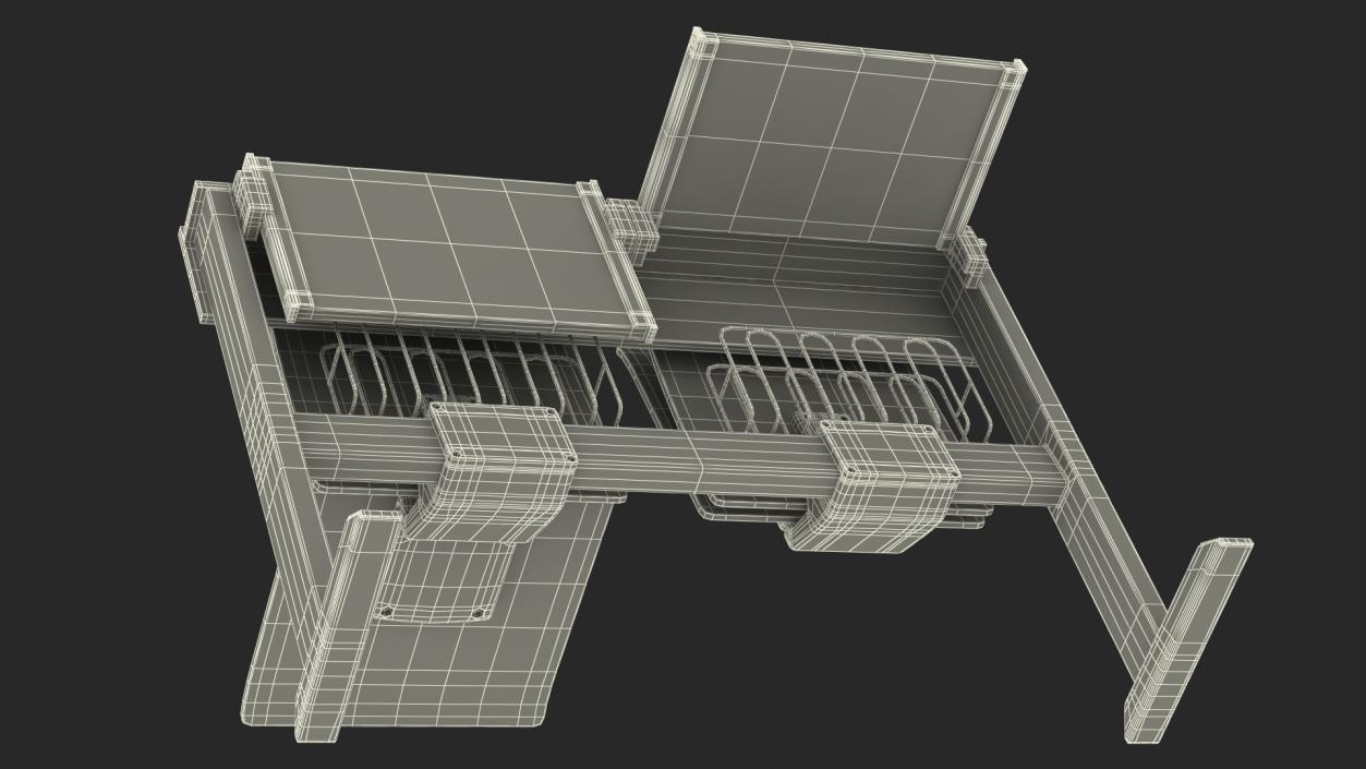 3D model University Seating System For Two Places