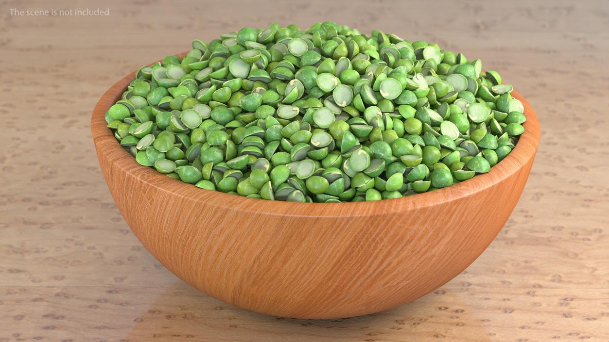 Full Bowl of Split Pea 3D