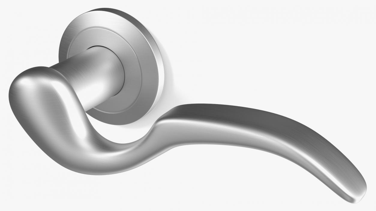 Steel Curly Door Handles 3D model