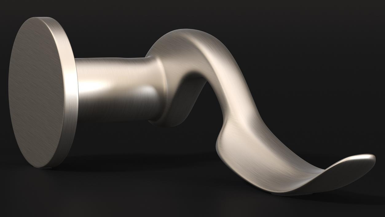 Steel Curly Door Handles 3D model