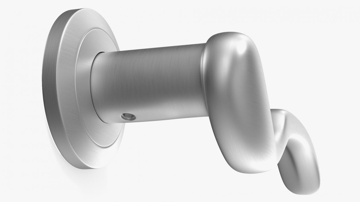 Steel Curly Door Handles 3D model