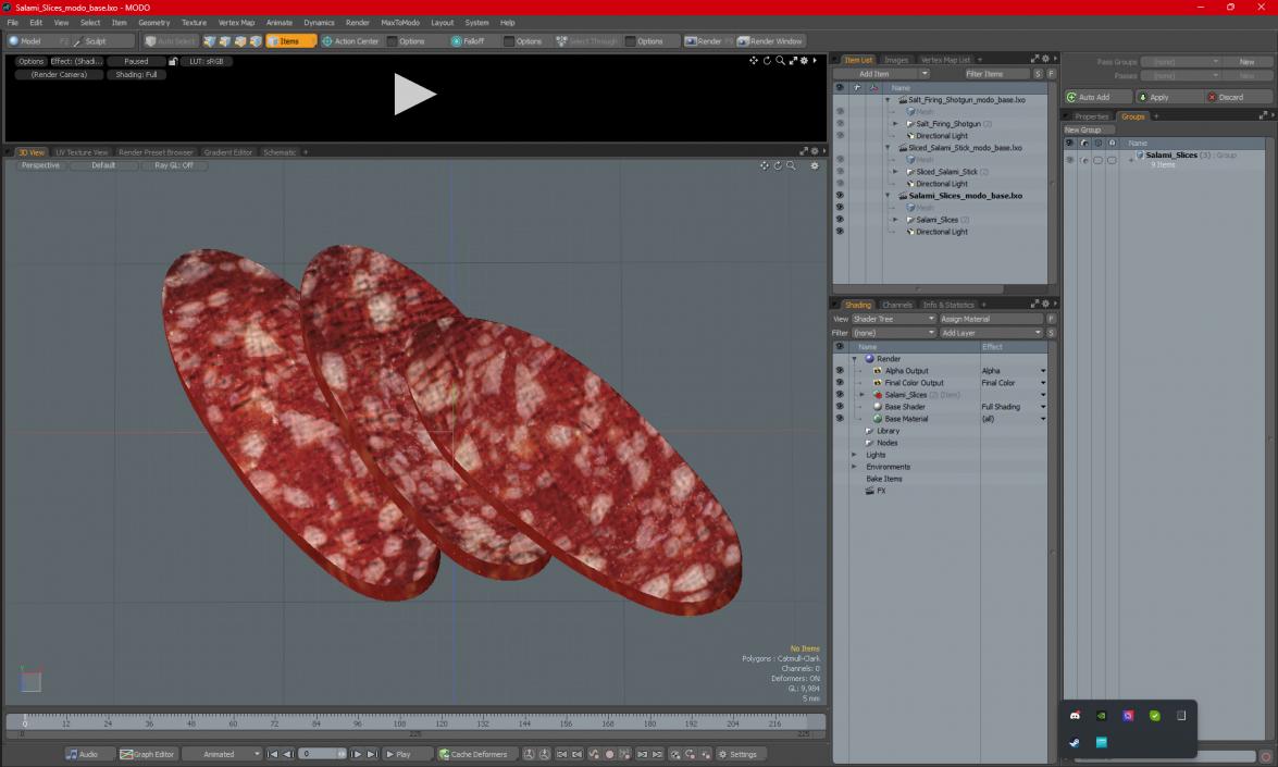 3D Salami Slices model